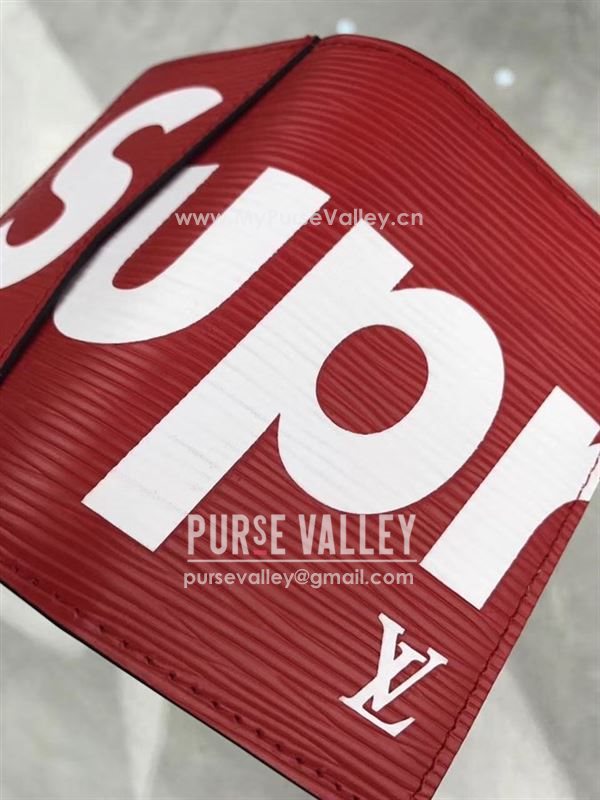 replica Louis Vuitton LV Supreme Pocket Organizer Wallet Epi