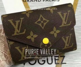 Louis Vuitton - Authenticated Victorine Wallet - Leather Black Plain for Women, Good Condition