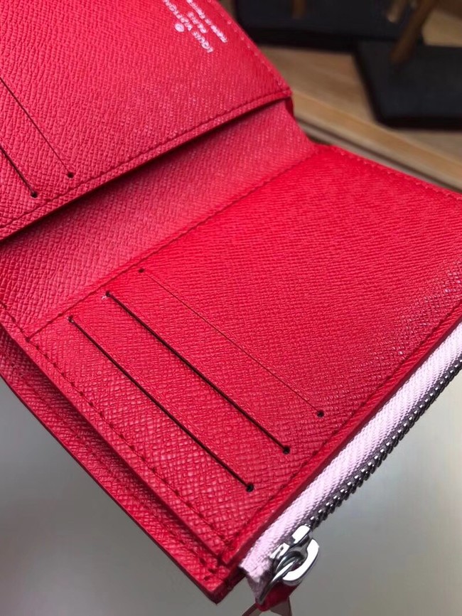 Louis Vuitton LV Victorine Small Wallet M62980 Epi Leather Black Pink